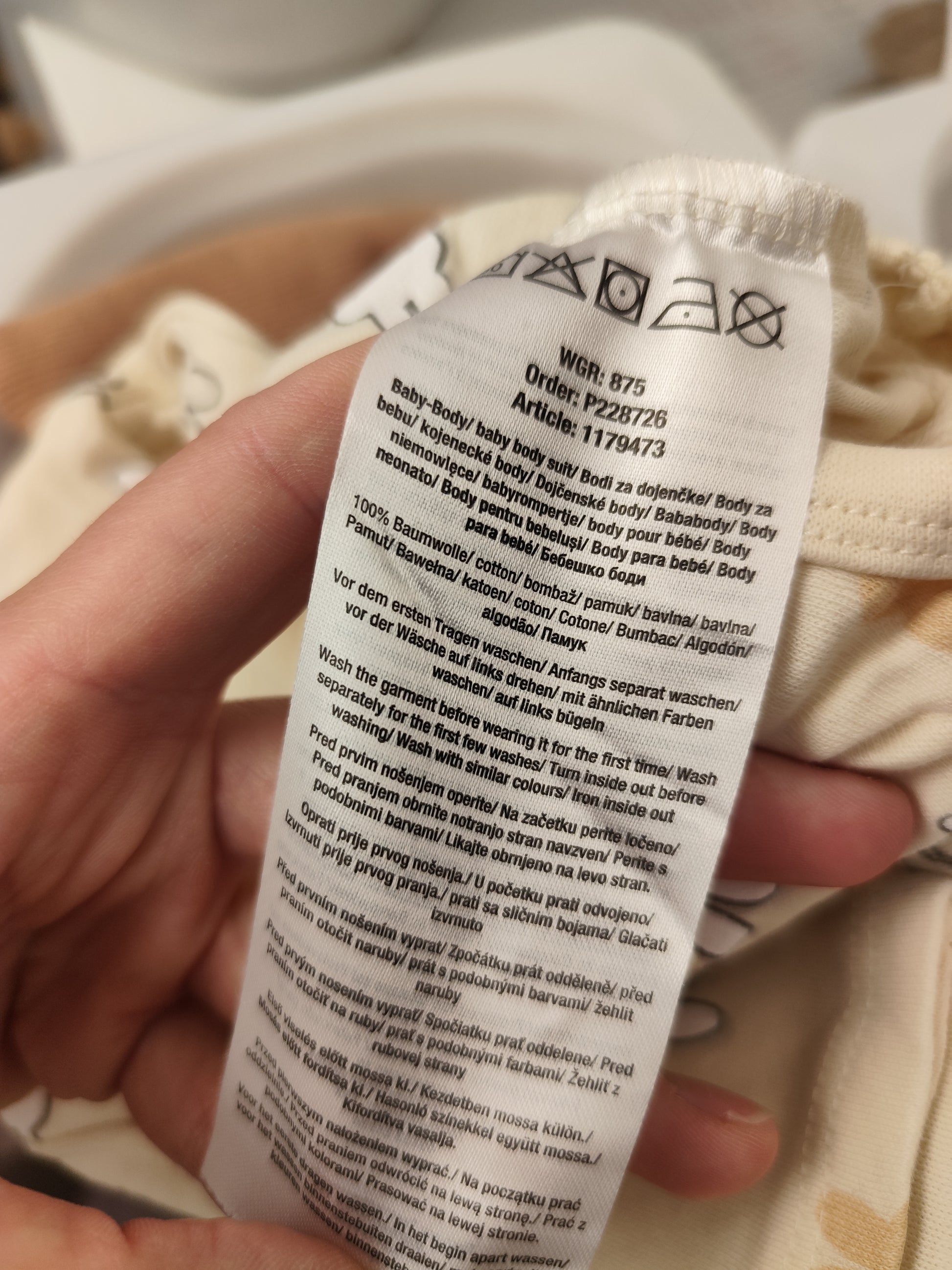 Unbekannt Wickelbody - Größe 68 (B-Ware)