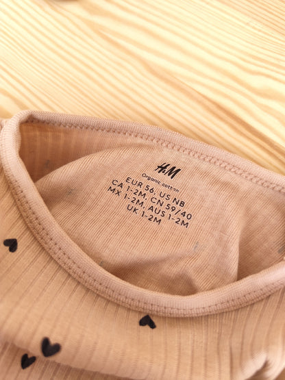 H&M Set - Herzen - Größe 56 (B-Ware)