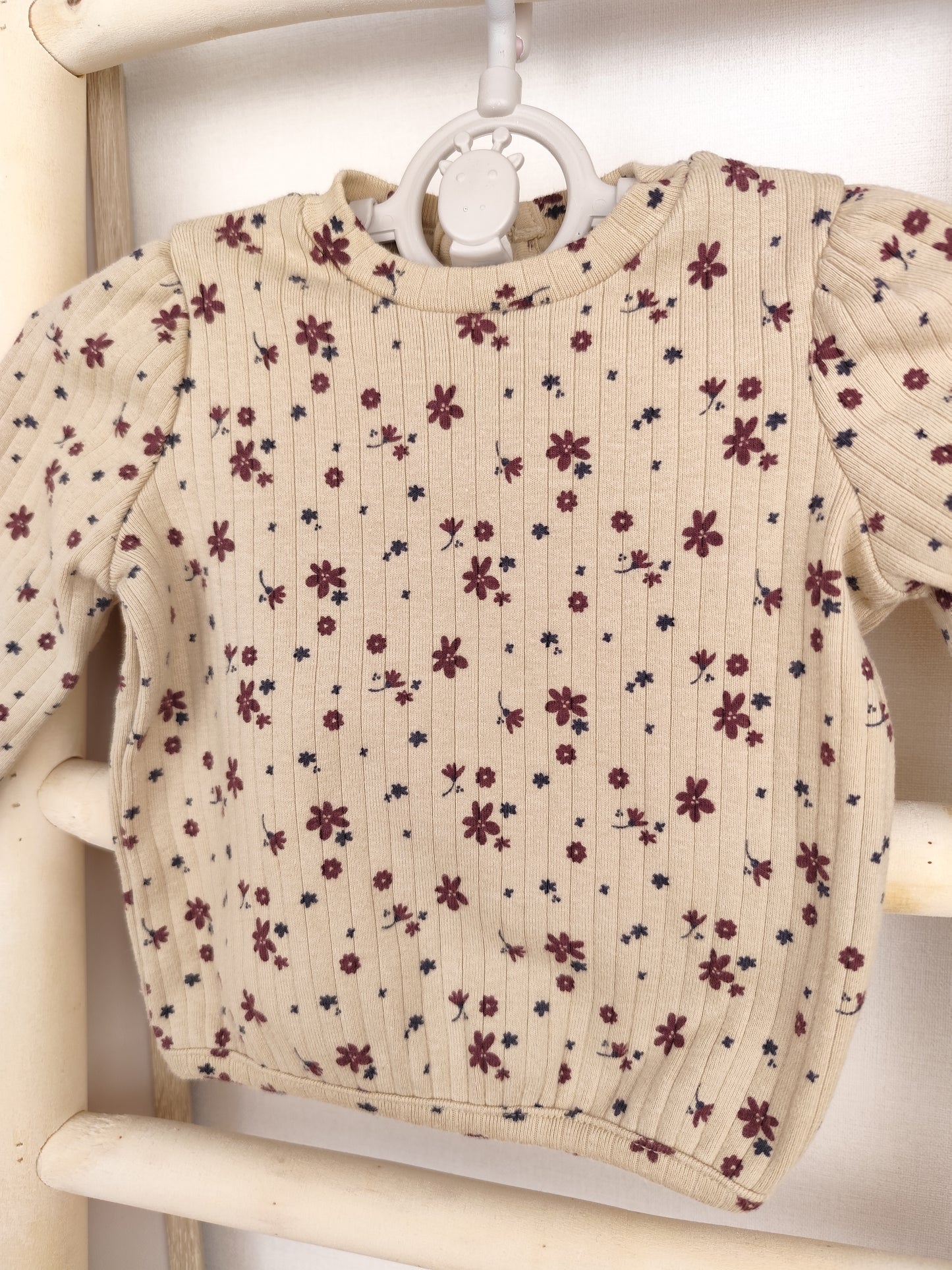 Topomini Langarmshirt - gerippt - Größe 56