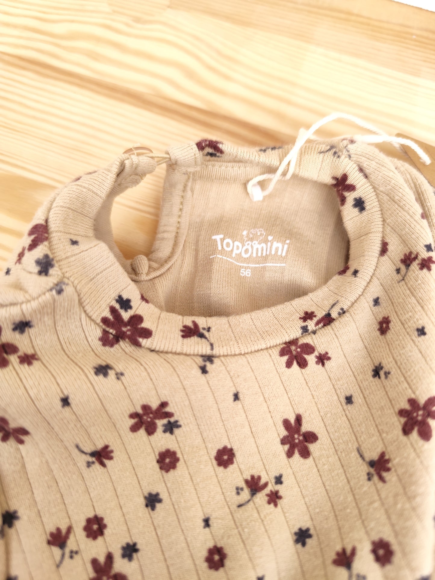 Topomini Langarmshirt - gerippt - Größe 56