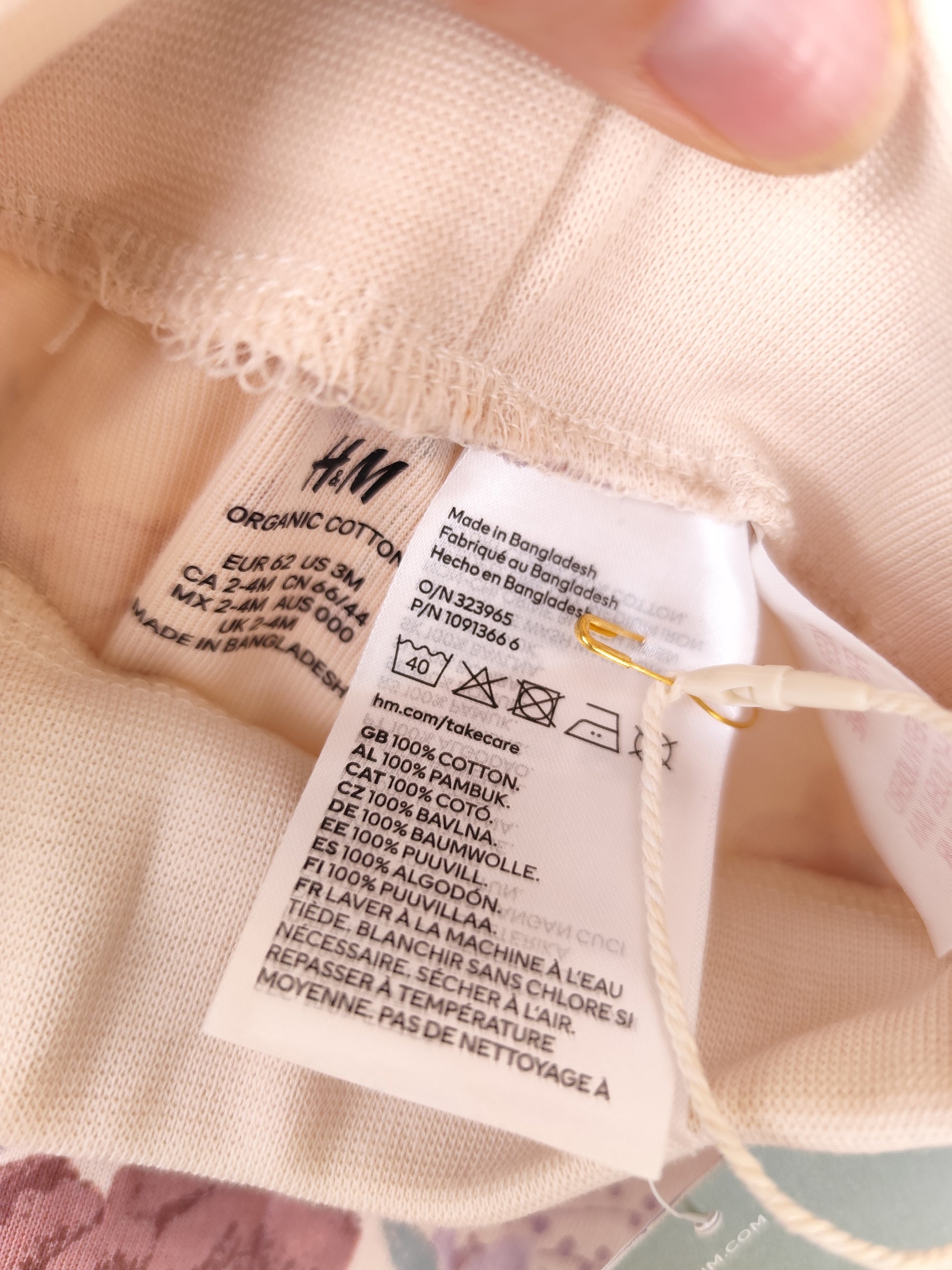 H&M Hose - Blumen - Größe 62