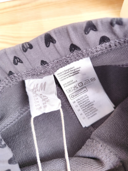 H&M Hose - Herzen - Größe 68