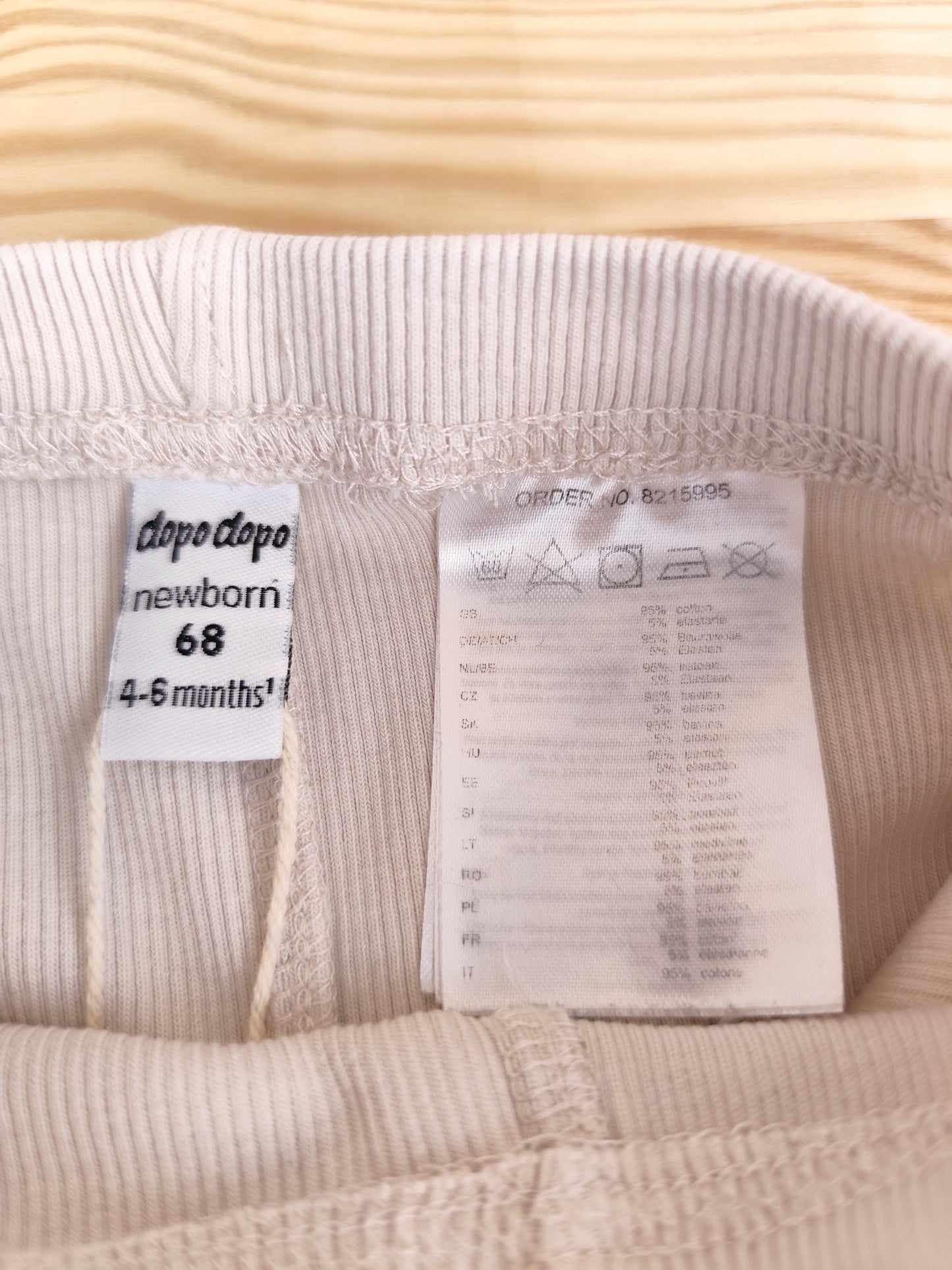 Dopodopo Leggings - gerippt - Größe 68 (B-Ware)