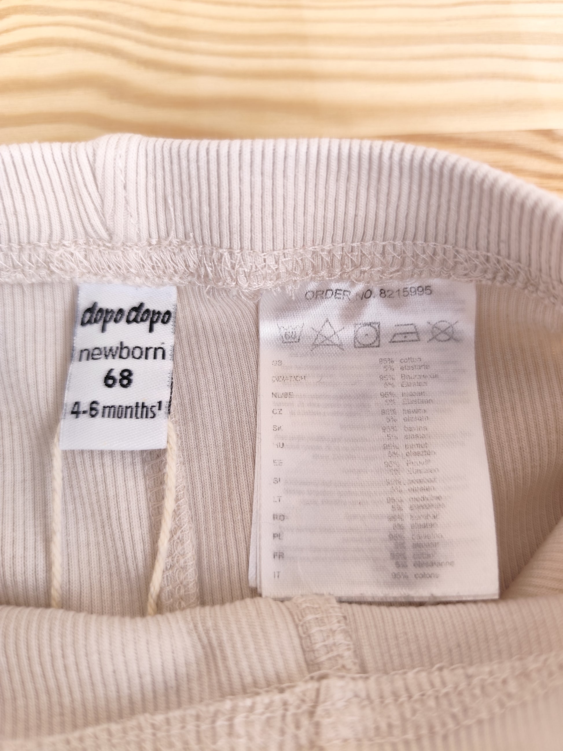 Dopodopo Leggings - gerippt - Größe 68 (B-Ware)