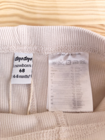 Dopodopo Leggings - gerippt - Größe 68 (B-Ware)