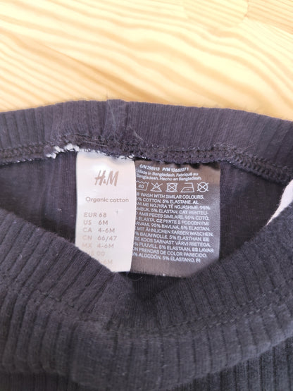H&M Leggings - gerippt - Größe 68