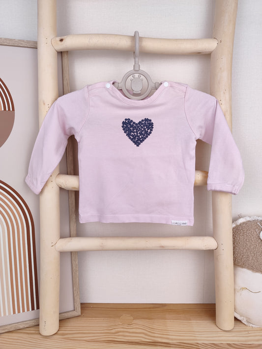 Noppies Langarmshirt - Herz - Größe 62 (B-Ware)