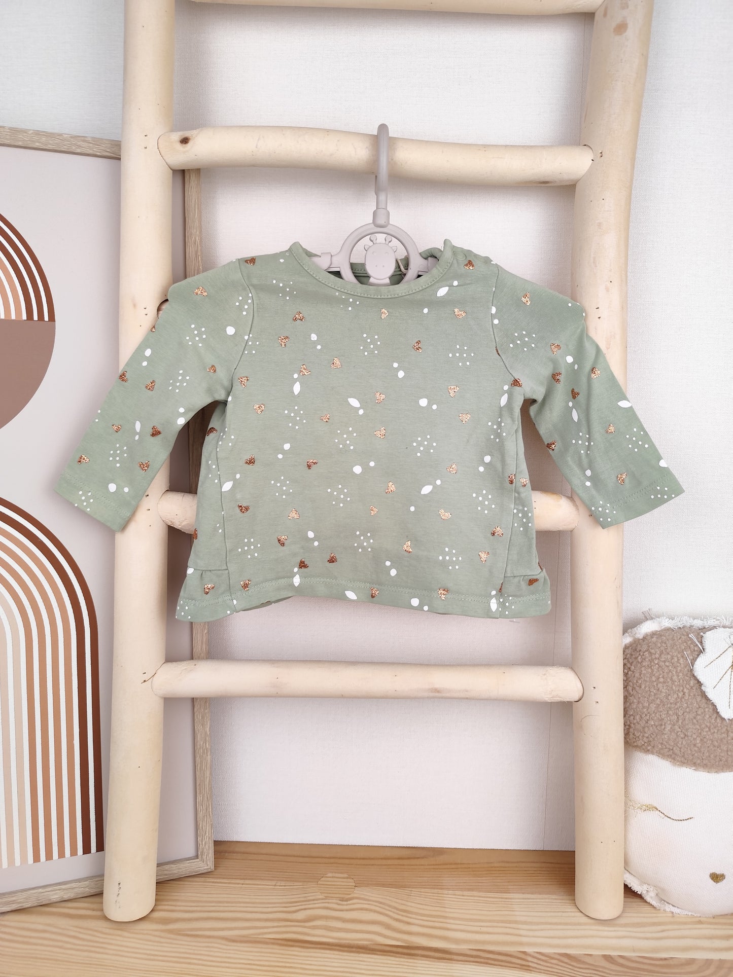 S.Oliver Langarmshirt - Herzen - Größe 50/56