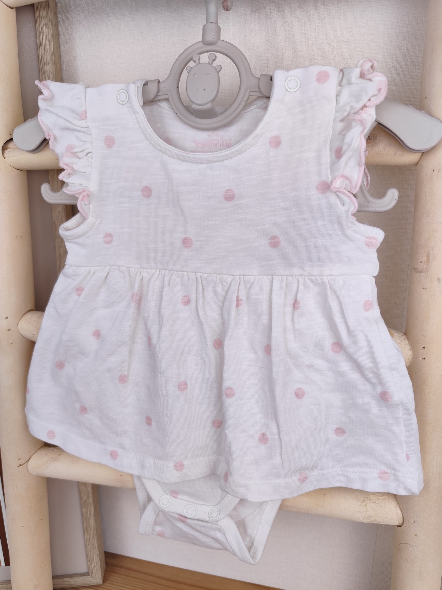 Topomini Bodykleid - gepunktet - Größe 62/68