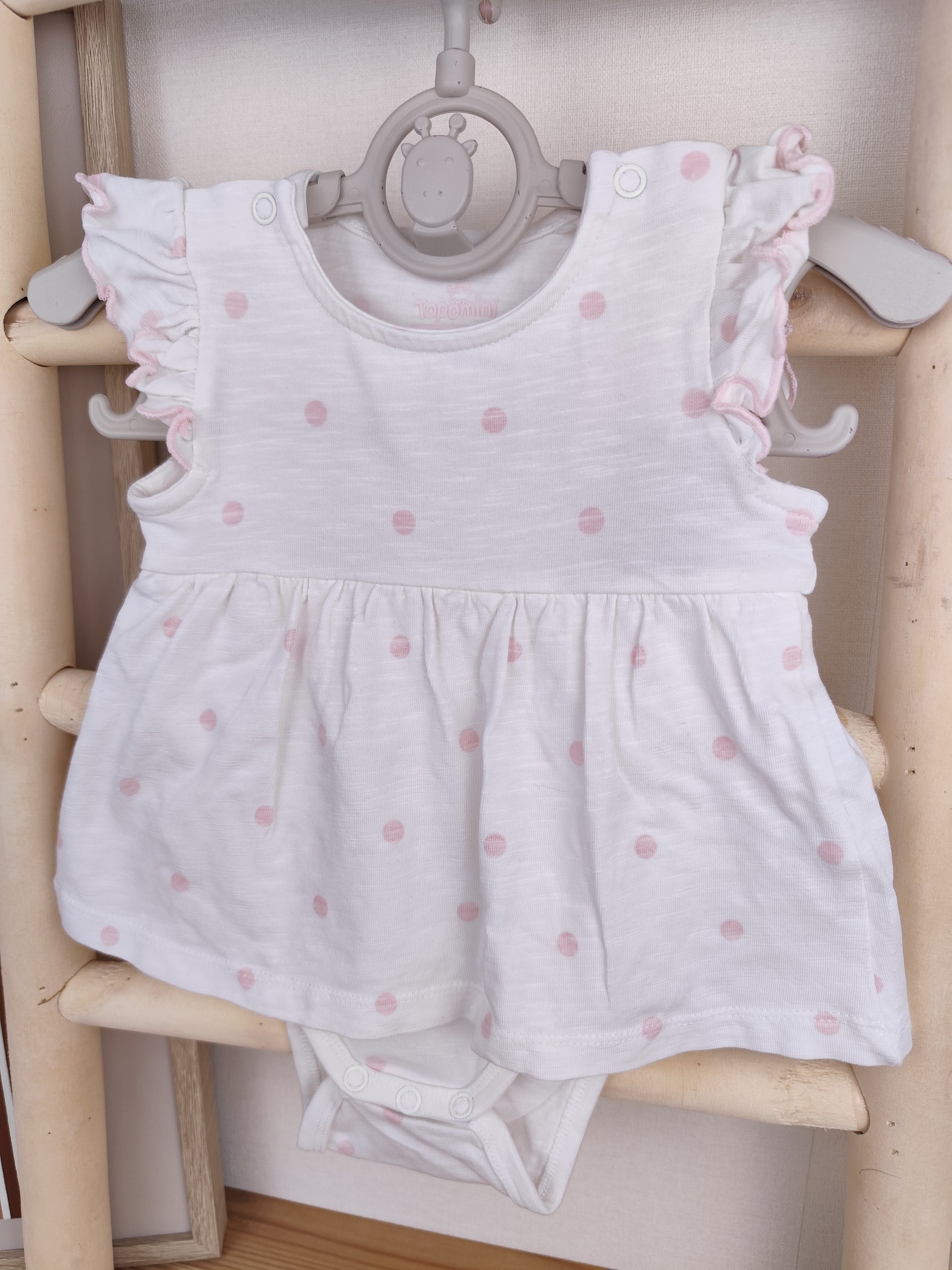 Topomini Bodykleid - gepunktet - Größe 62/68