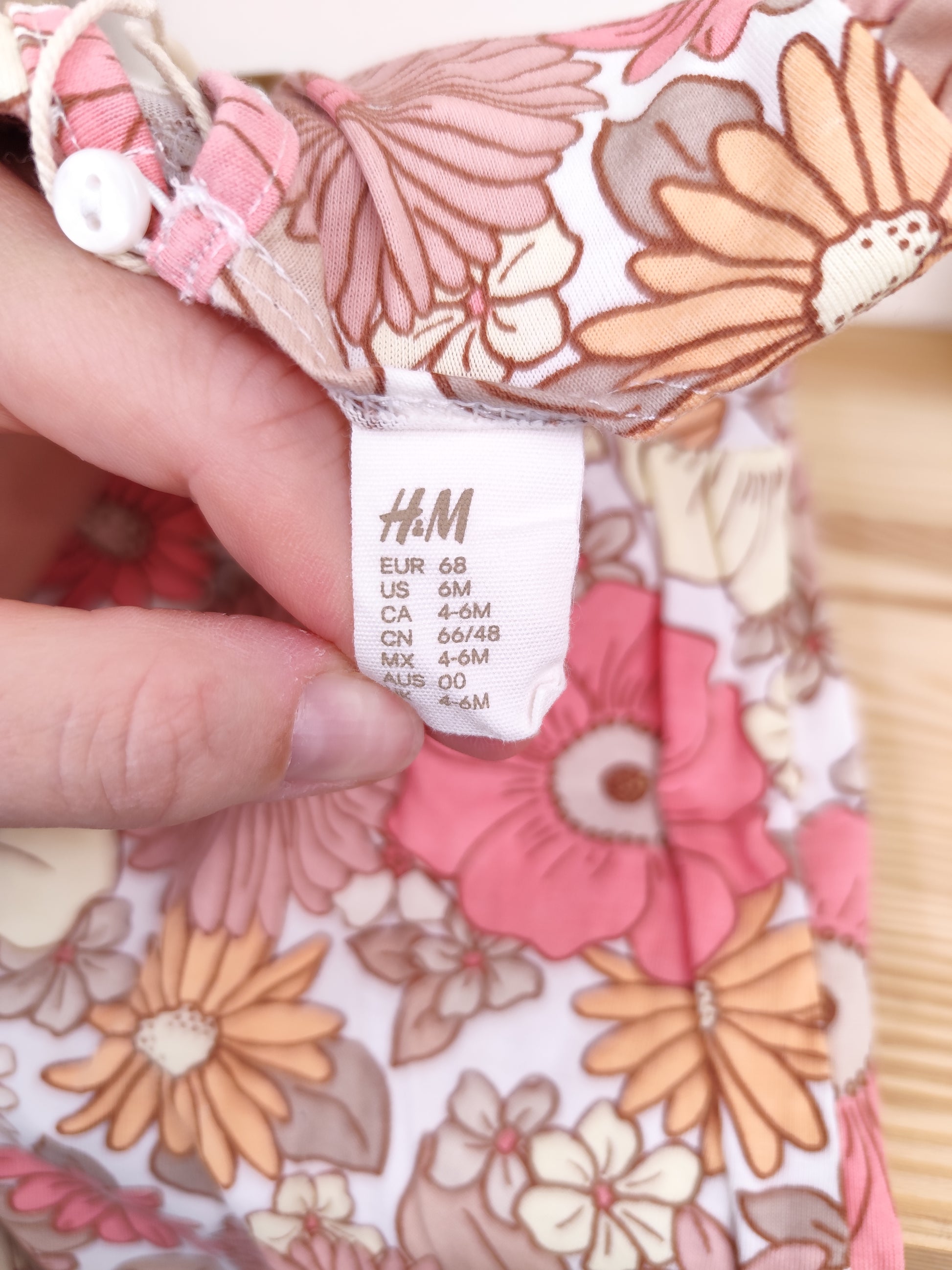 H&M Kleid - Blumen - Größe 68
