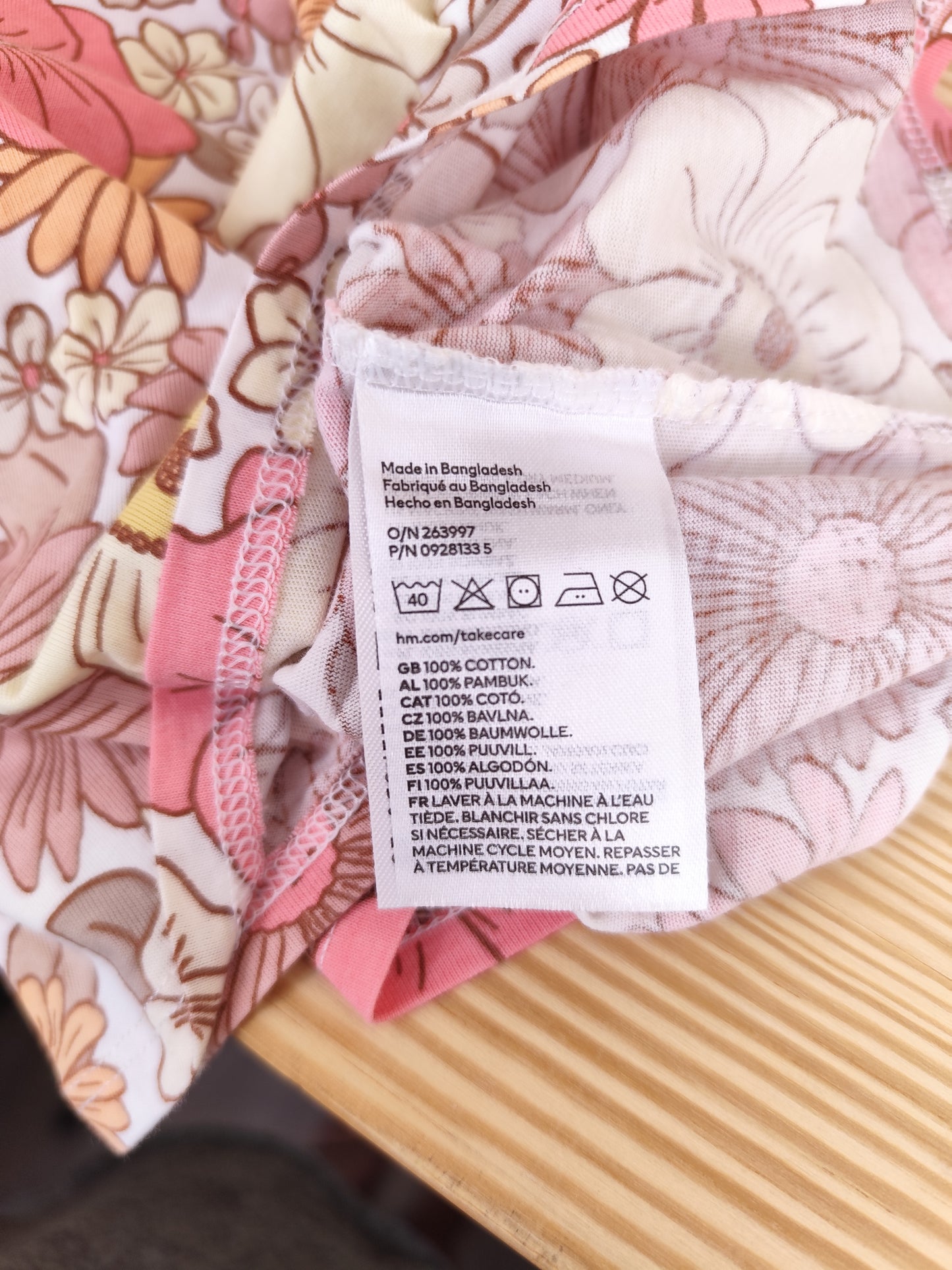 H&M Kleid - Blumen - Größe 68