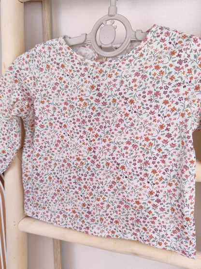 H&M Langarmshirt - Blumen - Größe 68