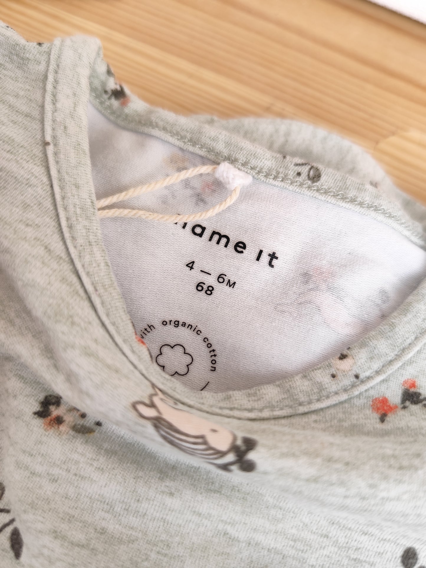 Name It Langarmshirt - Wal - Größe 68