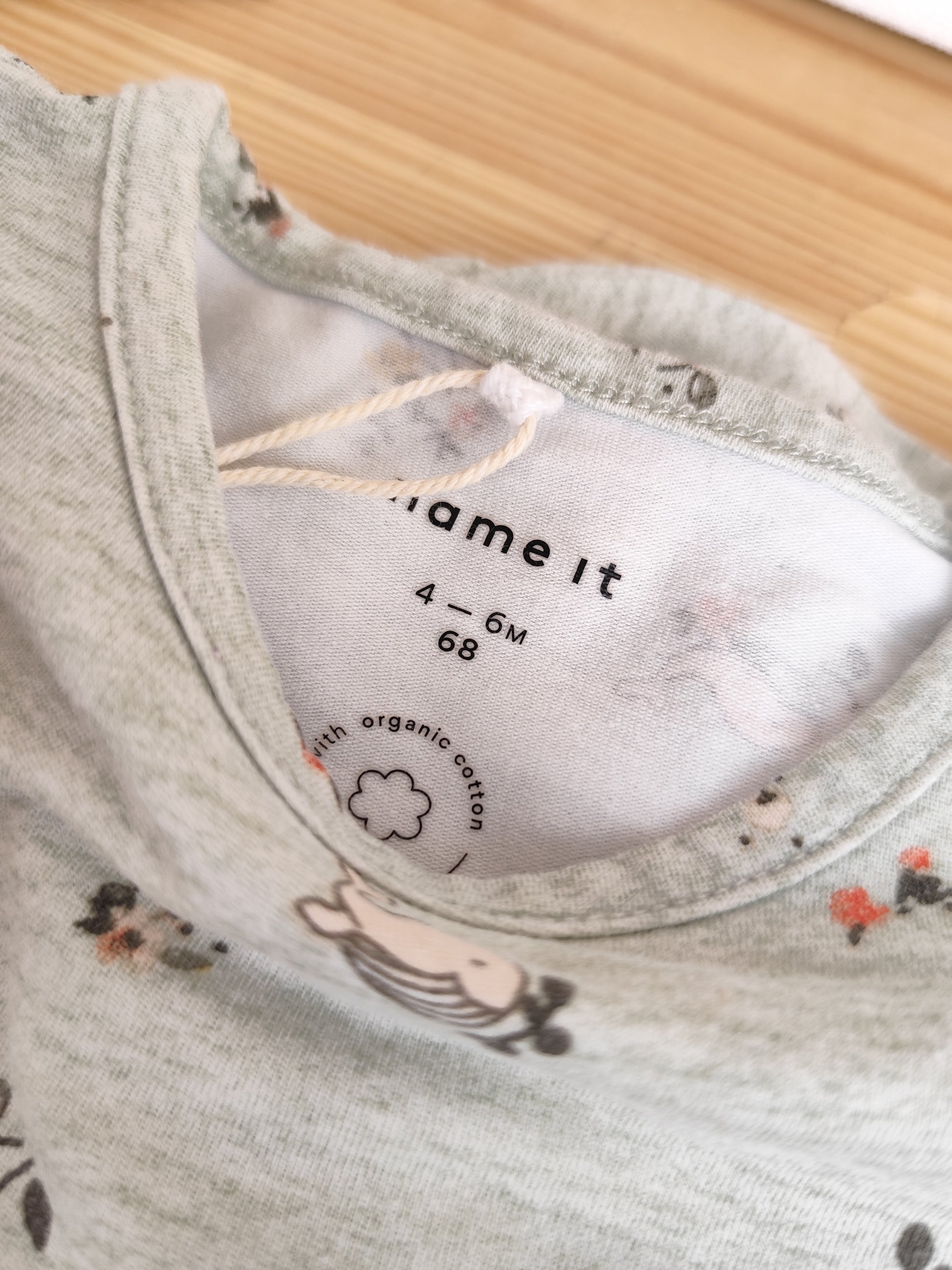 Name It Langarmshirt - Wal - Größe 68
