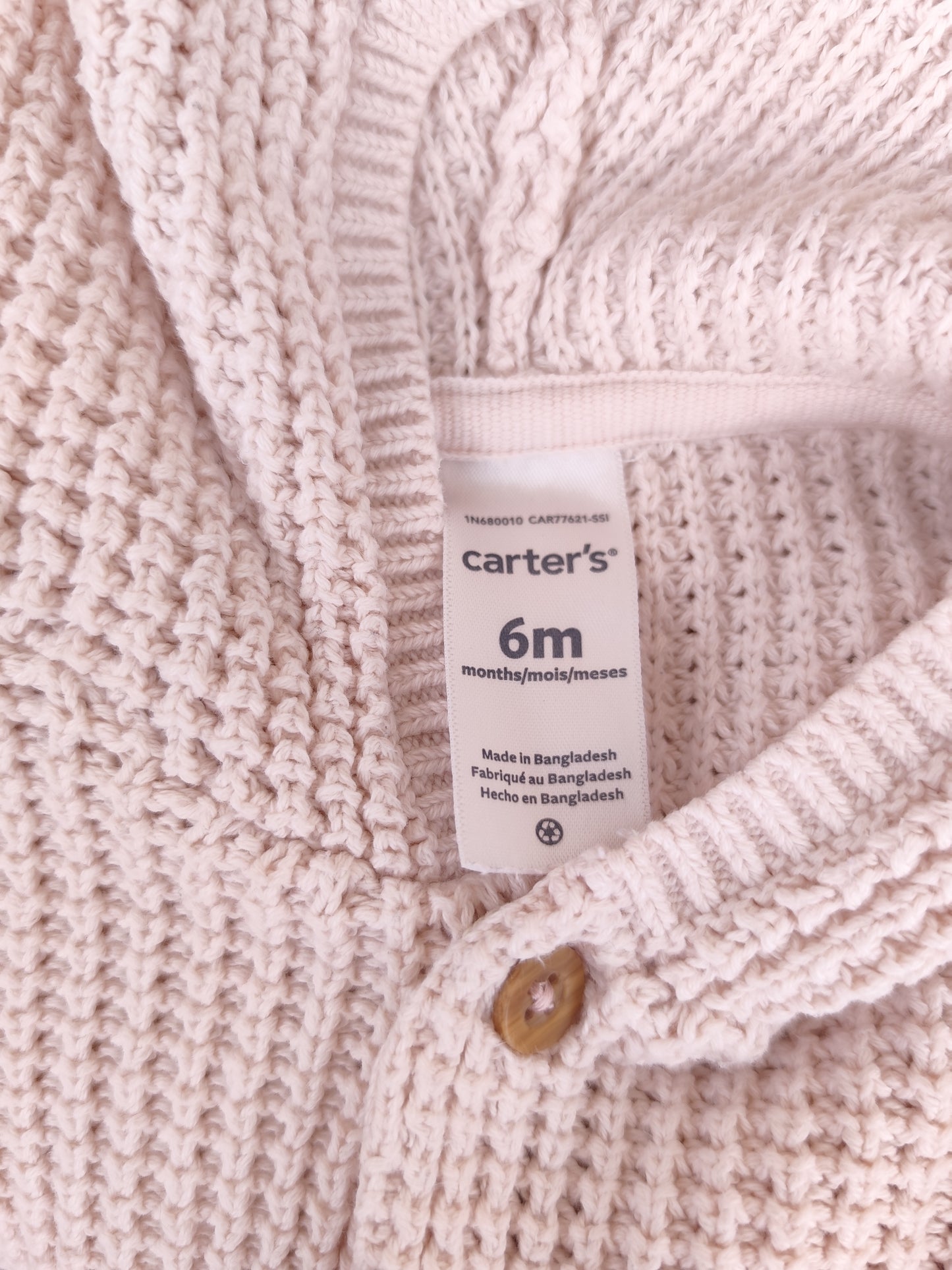 Carter's Strickjacke - Kapuze - Größe 68