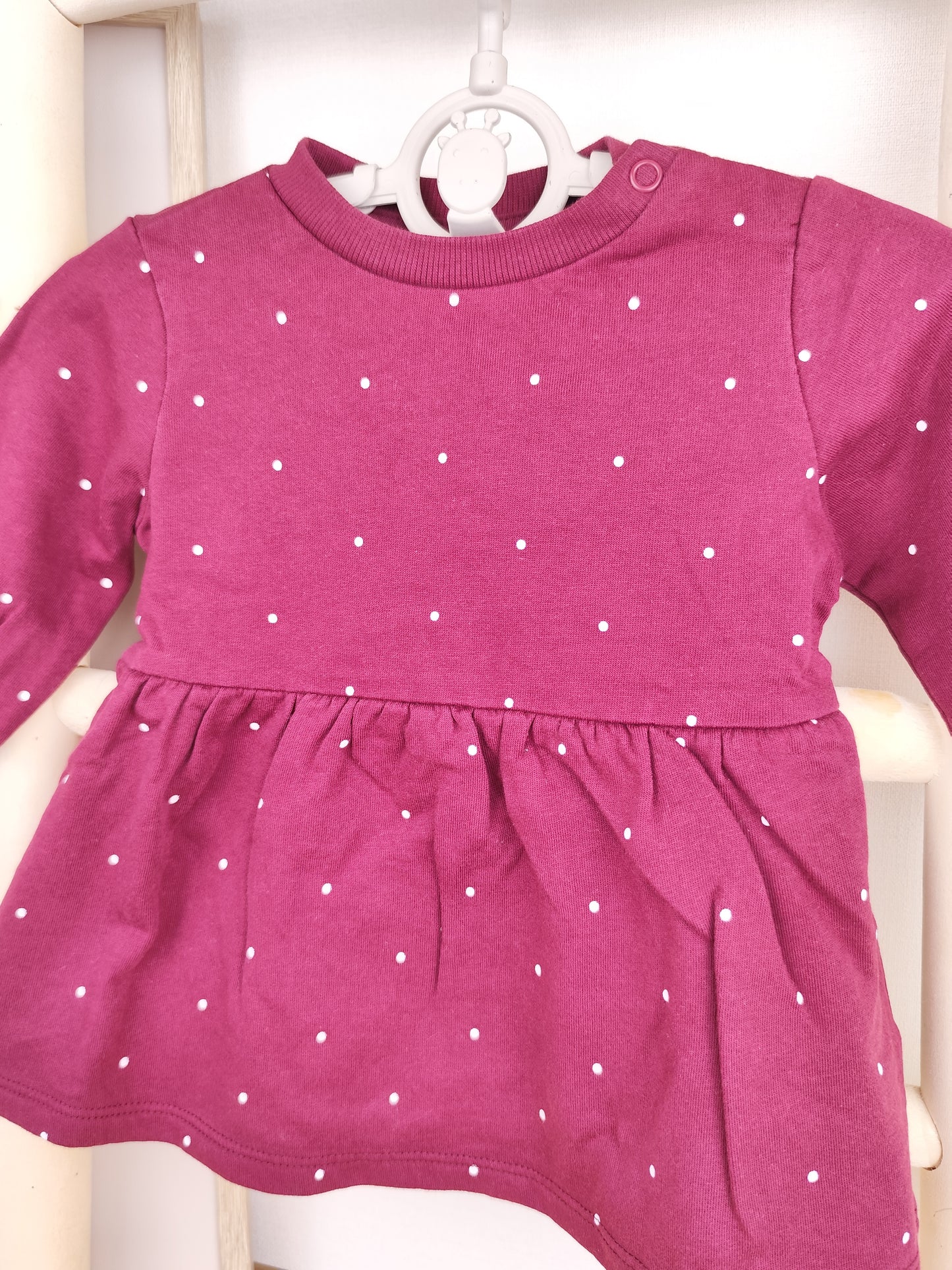 H&M Pullover Kleid - Punkte - Größe 68