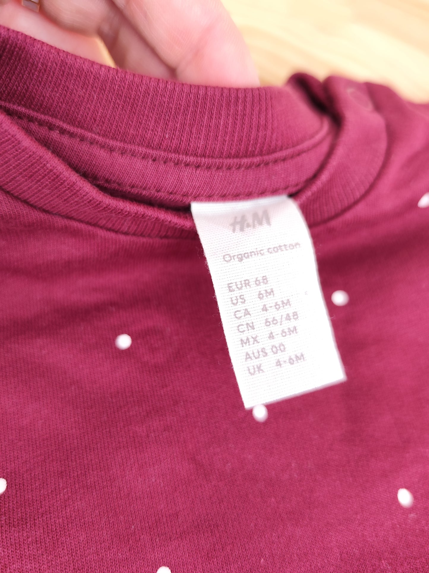 H&M Pullover Kleid - Punkte - Größe 68