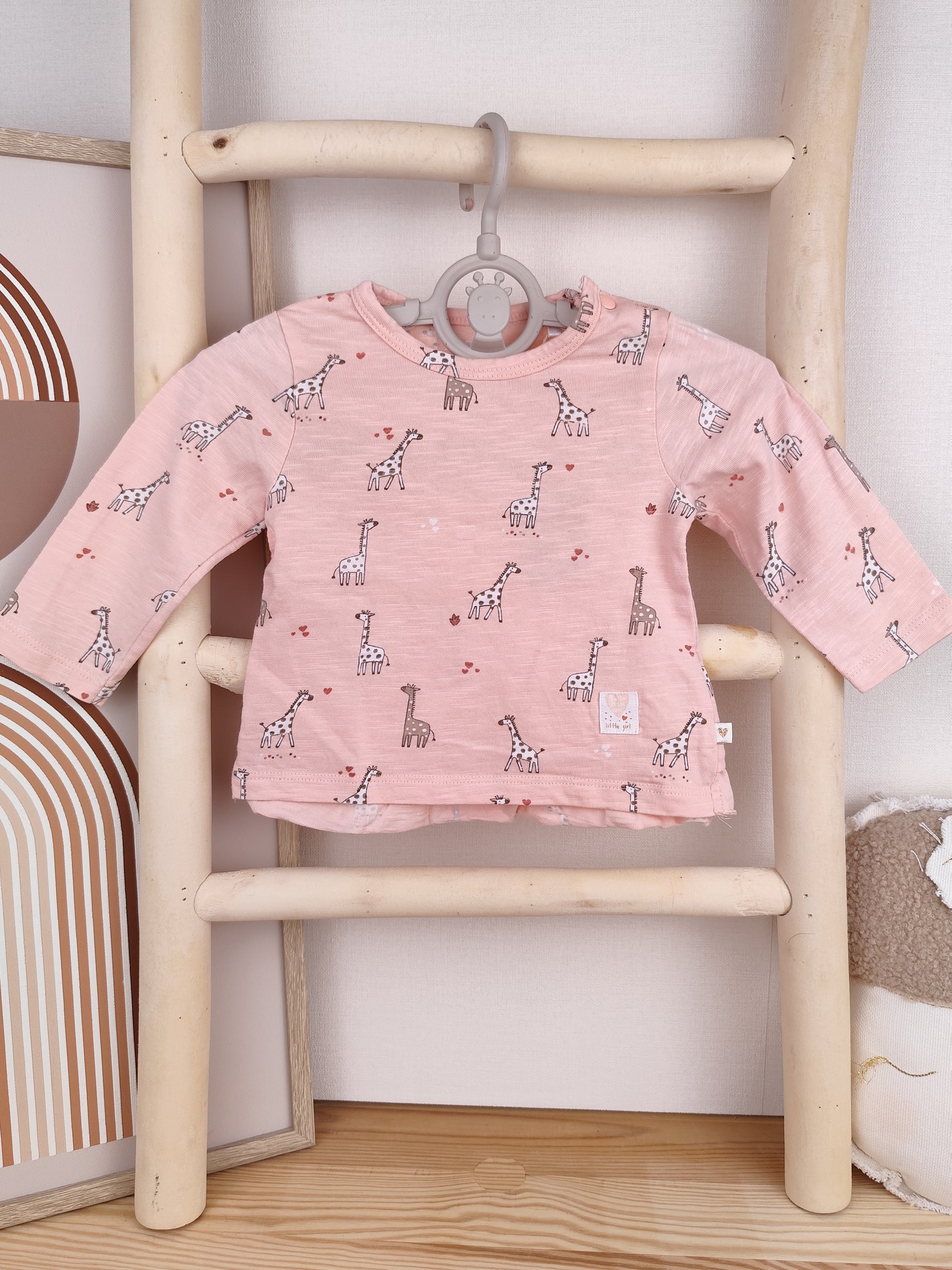 Staccato Langarmshirt - Giraffe - Größe 68