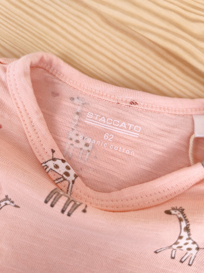 Staccato Langarmshirt - Giraffe - Größe 68