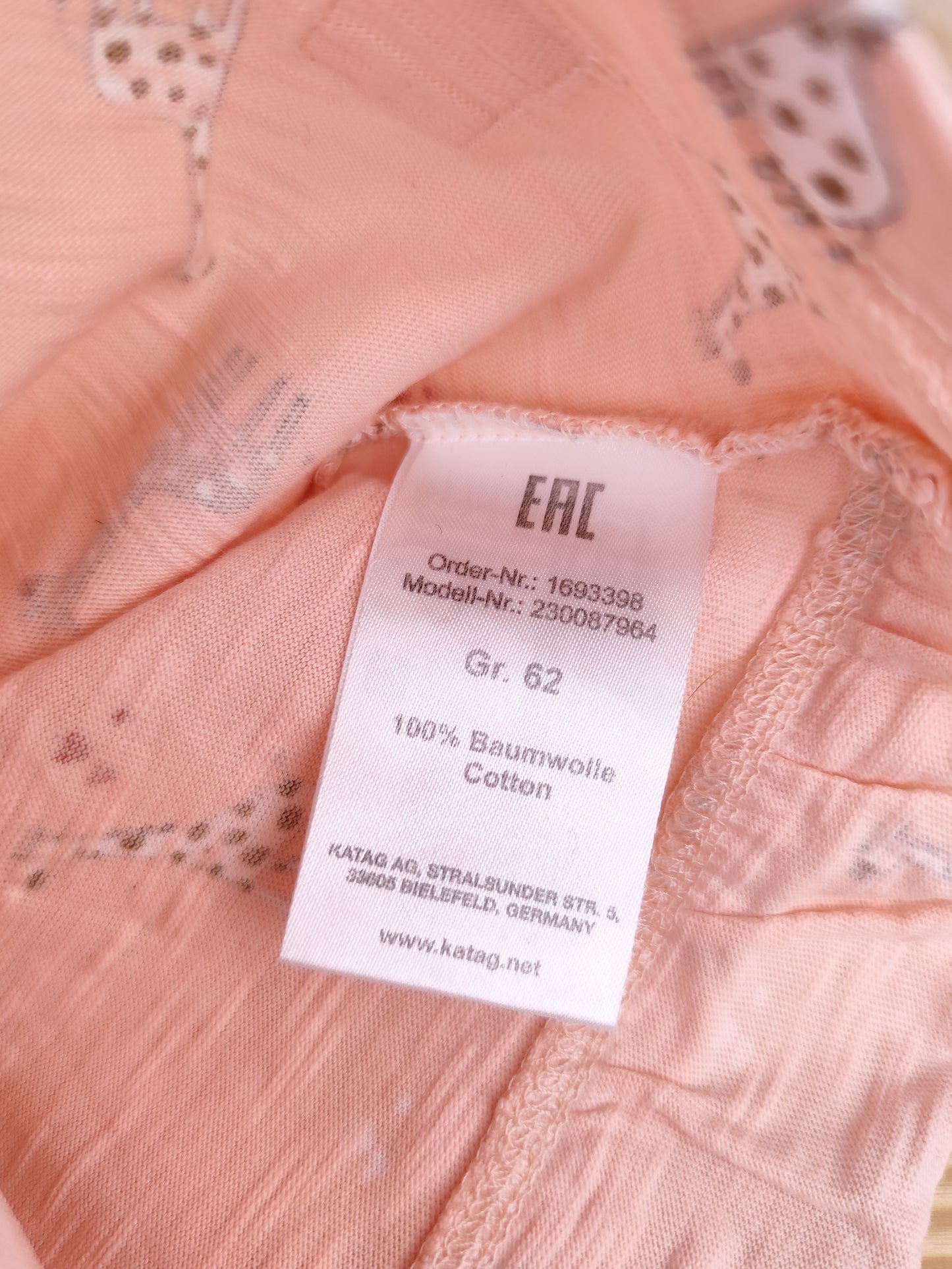 Staccato Langarmshirt - Giraffe - Größe 68