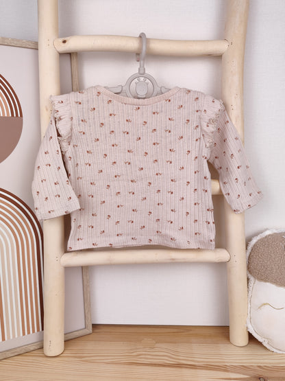 Kiabi Langarmshirt - Blumen - Größe 68
