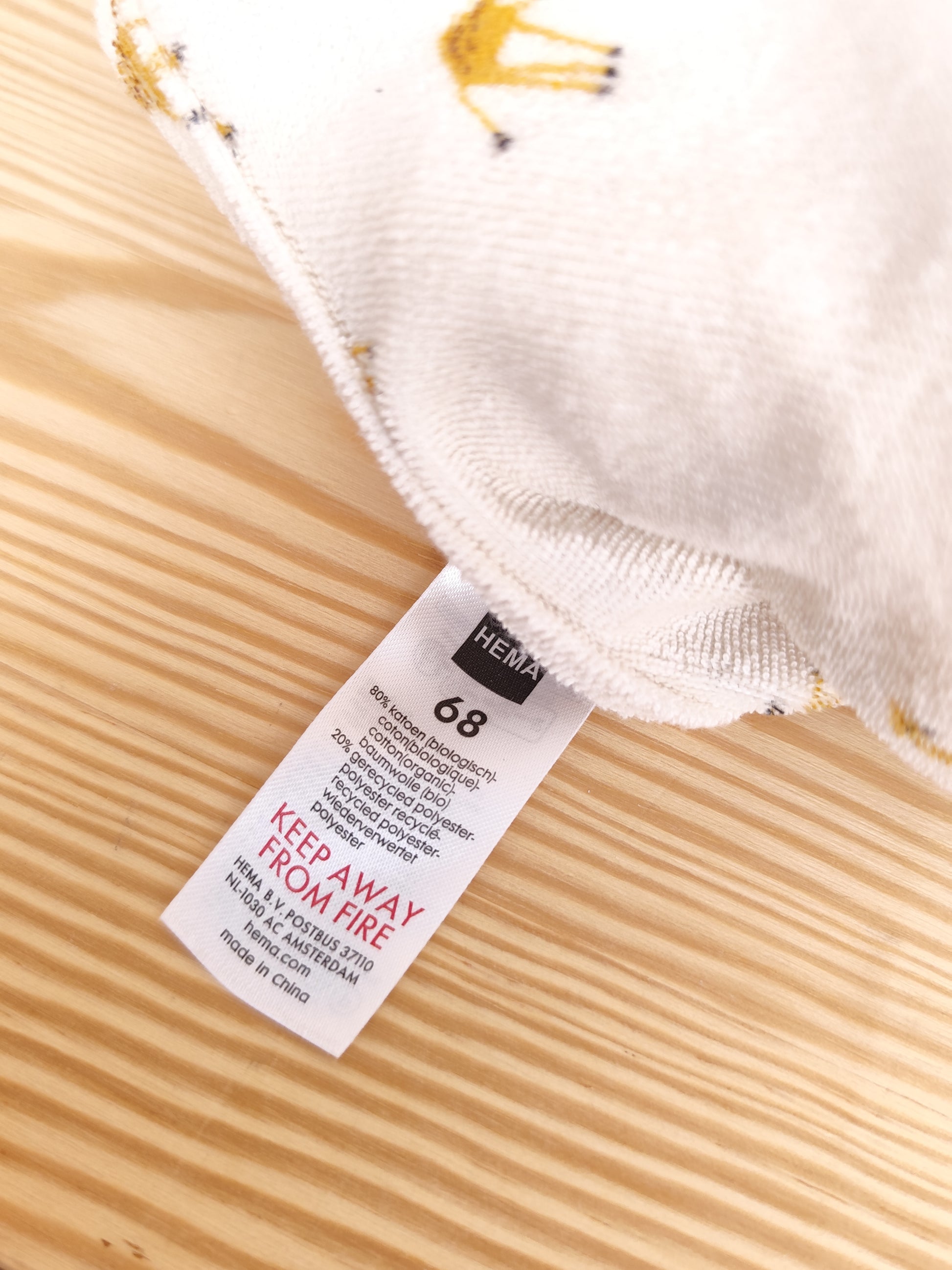 Hema Romper - Giraffe - Größe 68