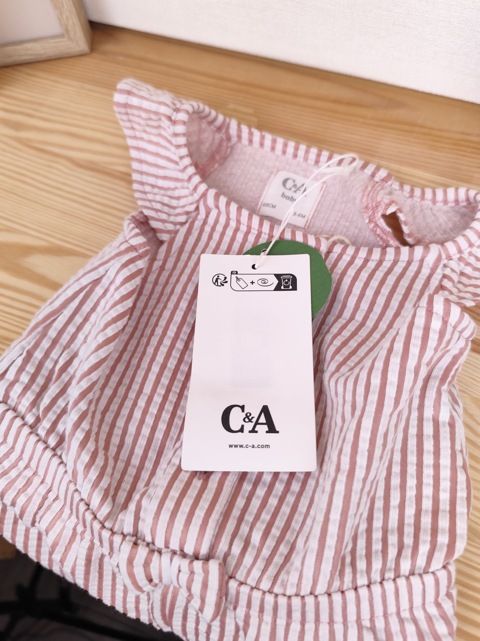 C&A Jumpsuit - gestreift - Größe 68