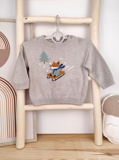H&M Strickpullover - Schlitten - Größe 68