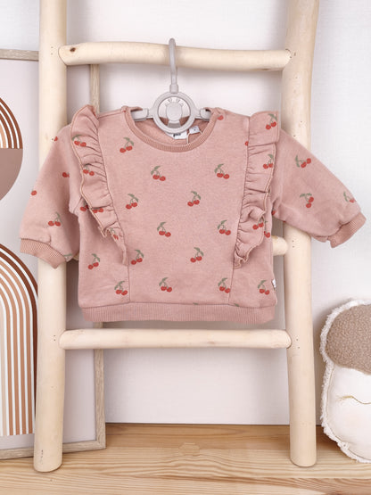 Lil'Atelier Pullover - Kirschen - Größe 62
