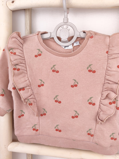 Lil'Atelier Pullover - Kirschen - Größe 62