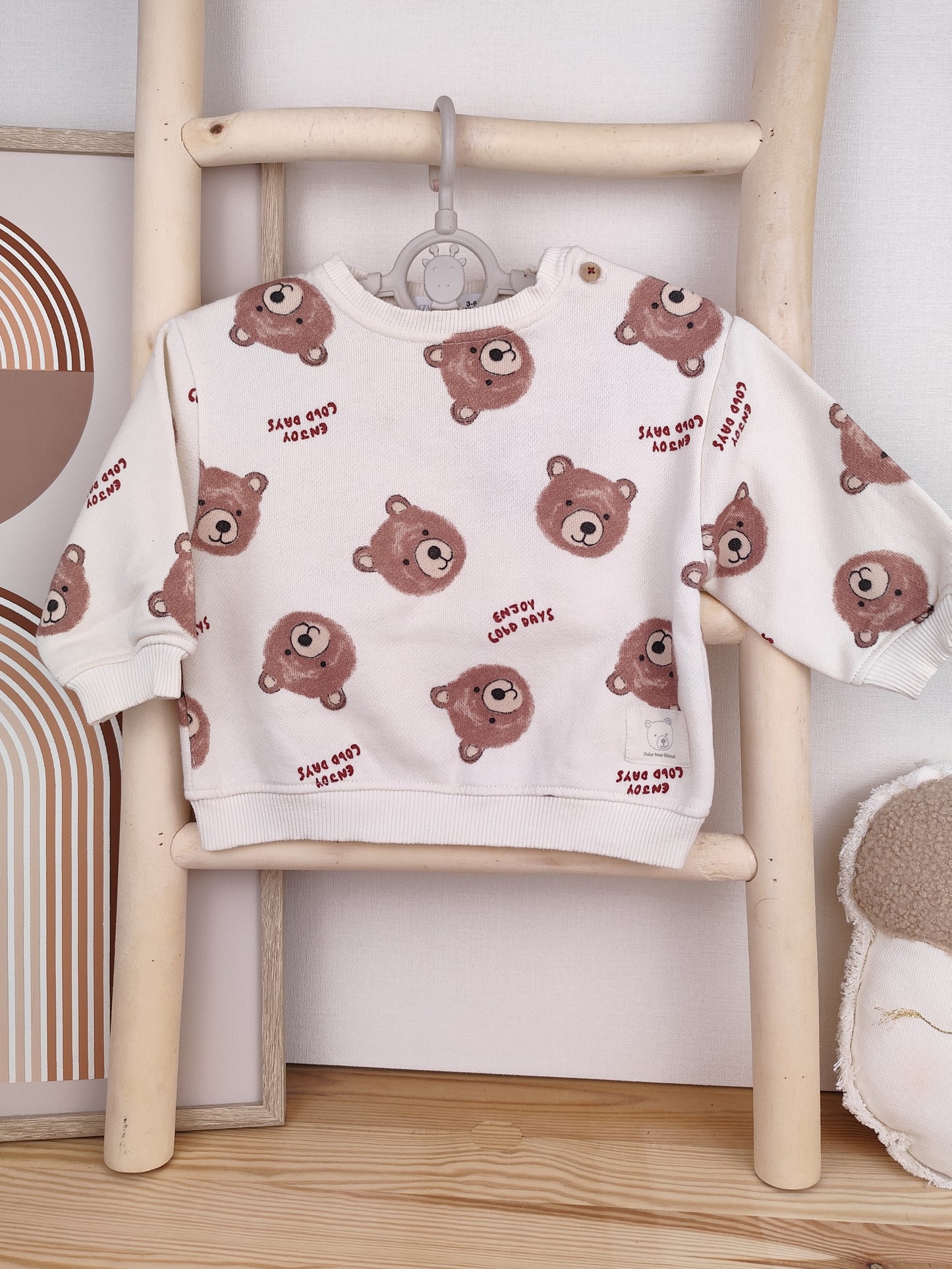 Zara Pullover - Bär - Größe 68