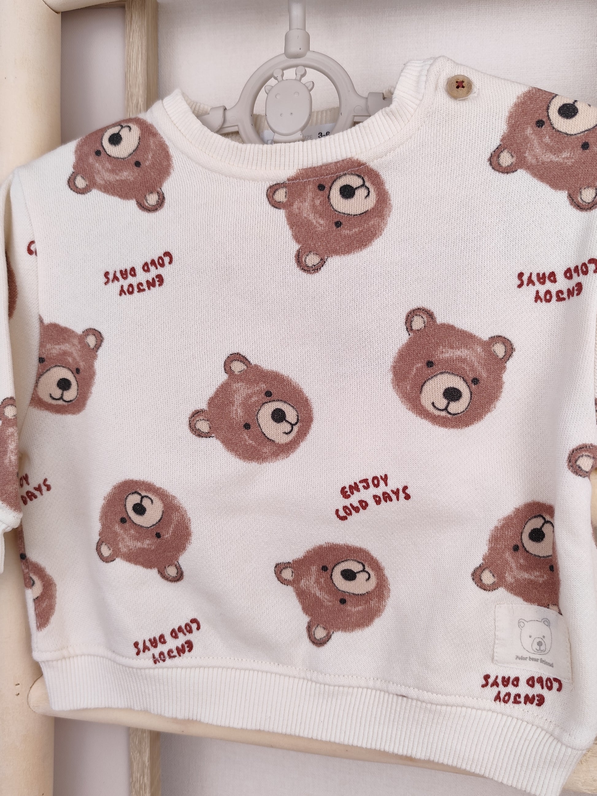 Zara Pullover - Bär - Größe 68
