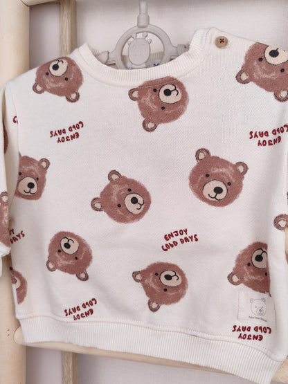 Zara Pullover - Bär - Größe 68