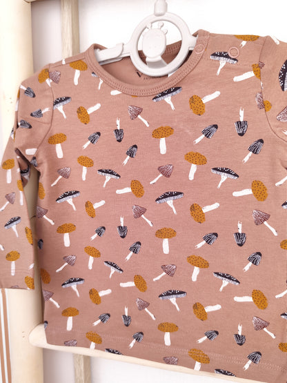 VRS Langarmshirt - Pilze - Größe 68