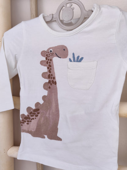 Name It Langarmshirt - Dino - Größe 62