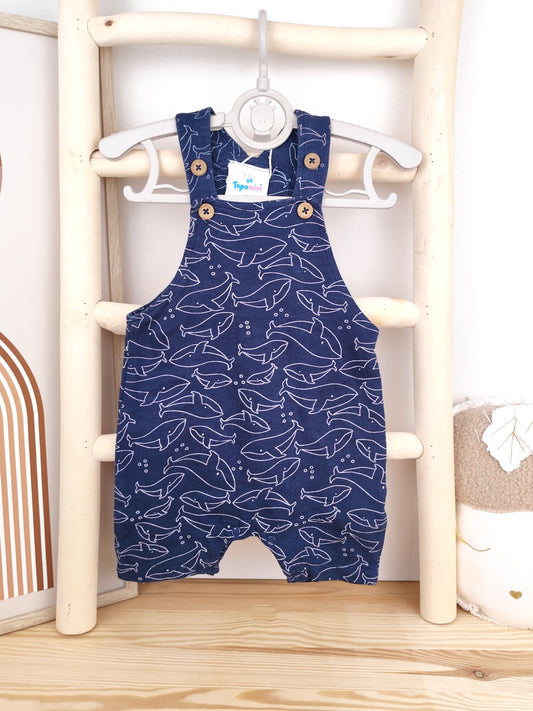 Topomini Latzhose - Wal - Größe 62