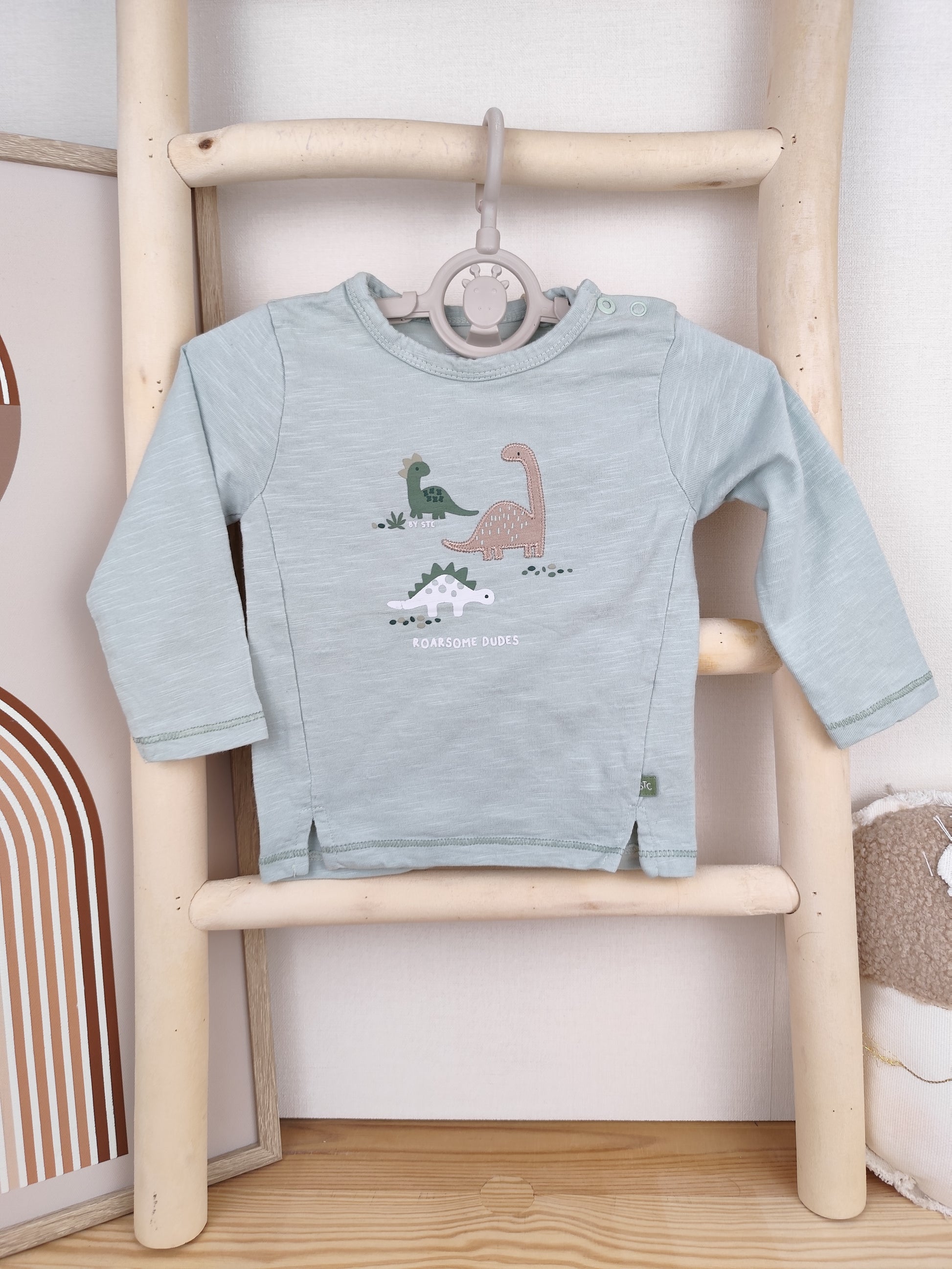 Staccato Langarmshirt - Dino - Größe 62 (B-Ware)