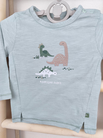 Staccato Langarmshirt - Dino - Größe 62 (B-Ware)