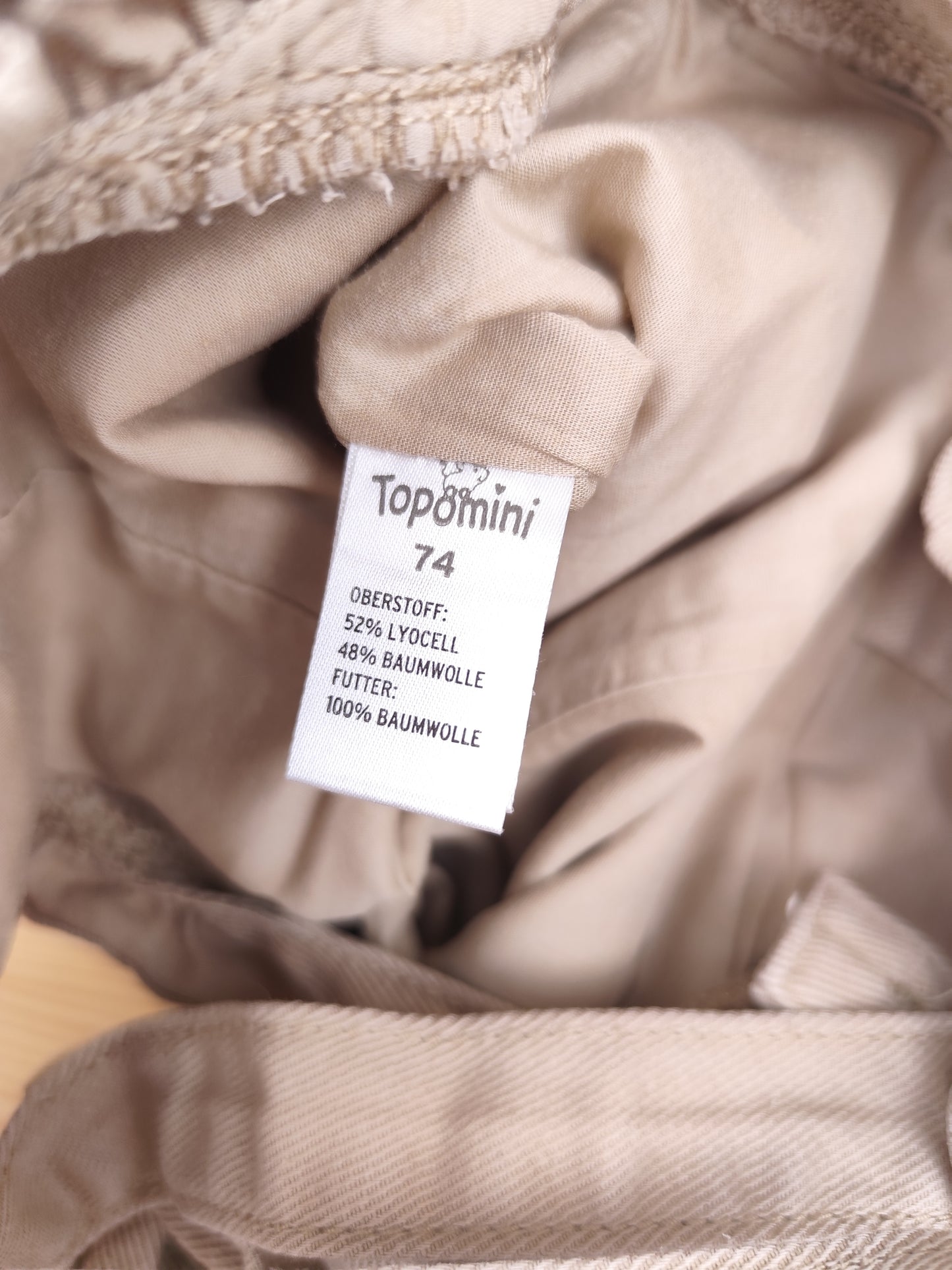 Topomini Latzhose - Rüschen - Größe 74 (B-Ware)