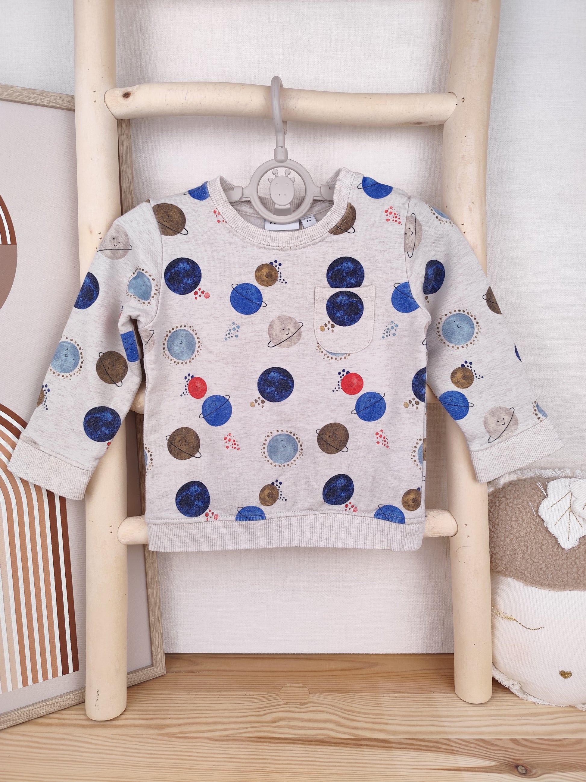 Name It Pullover - Planeten - Größe 74