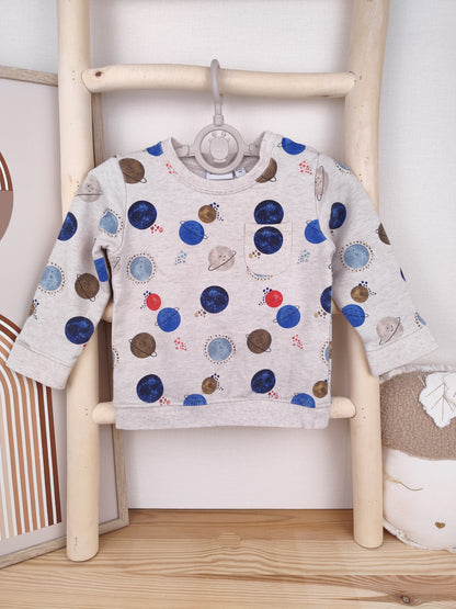 Name It Pullover - Planeten - Größe 74