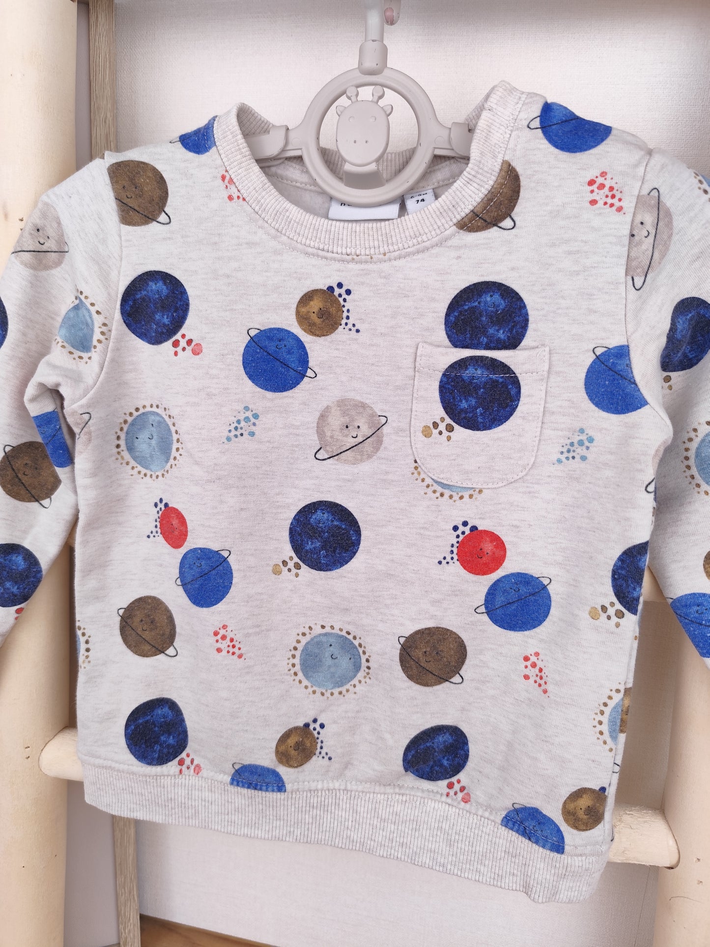 Name It Pullover - Planeten - Größe 74