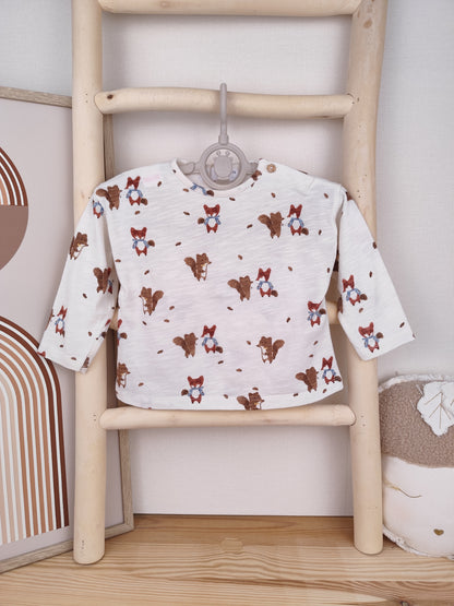 Zara Langarmshirt - Tiermotiv - Größe 74