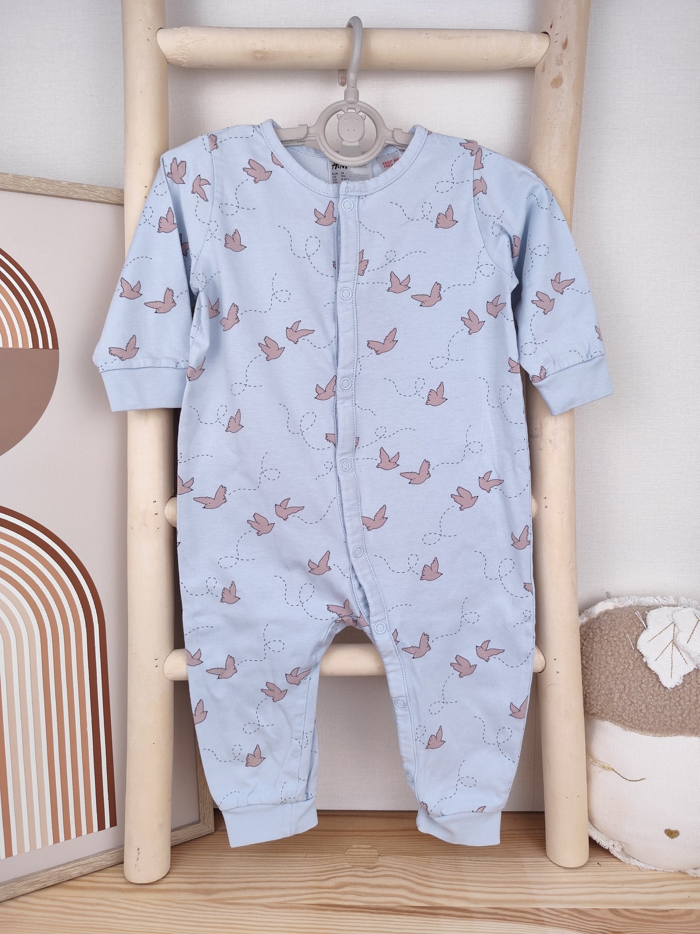 H&M Schlafanzug - Vogel - Größe 74