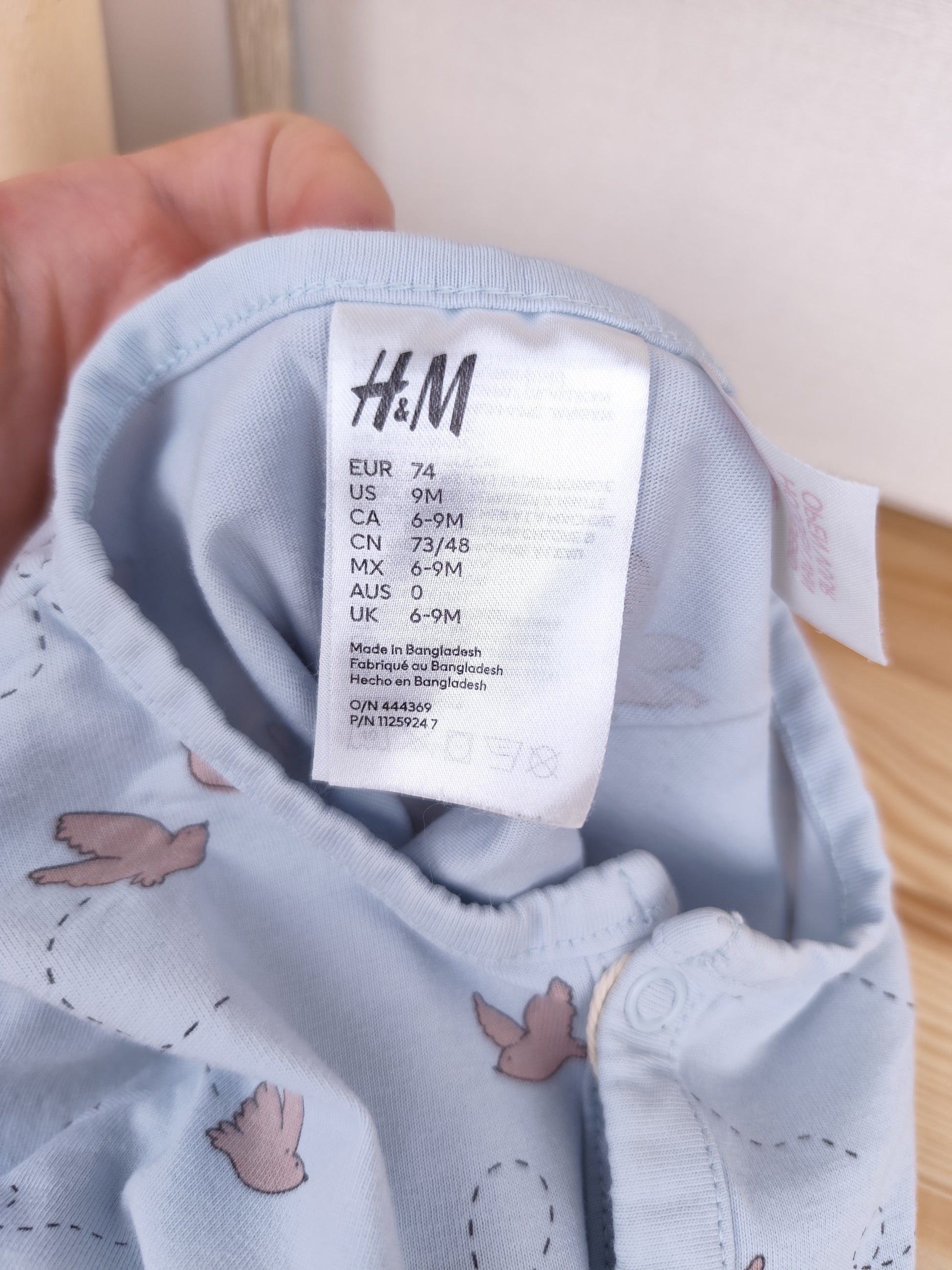 H&M Schlafanzug - Vogel - Größe 74