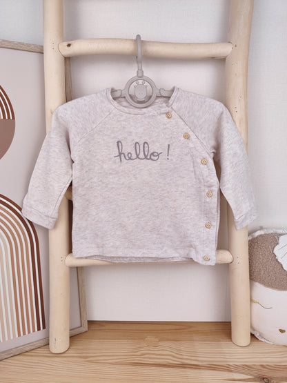 H&M Pullover - Hello - Größe 74 (B-Ware)