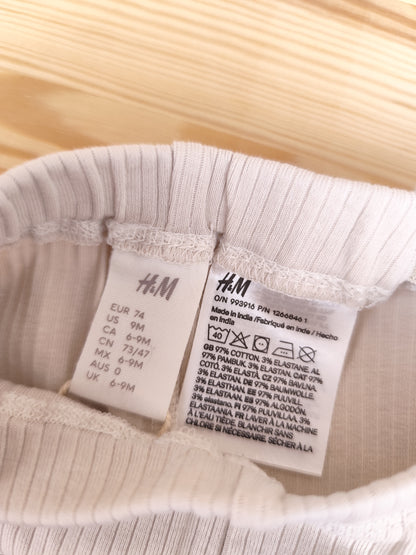H&M Leggings - gerippt - Größe 74
