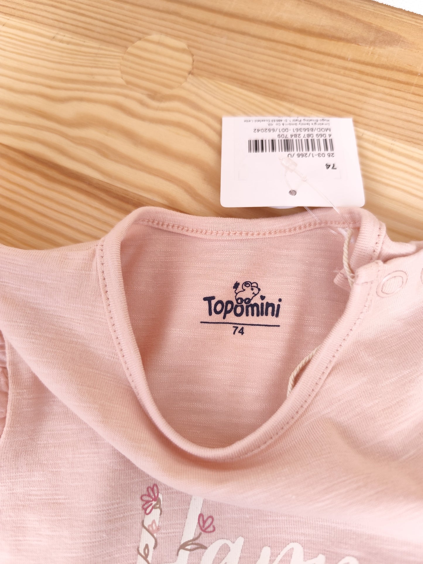 Topomini T-Shirt - Rüschen - Größe 74