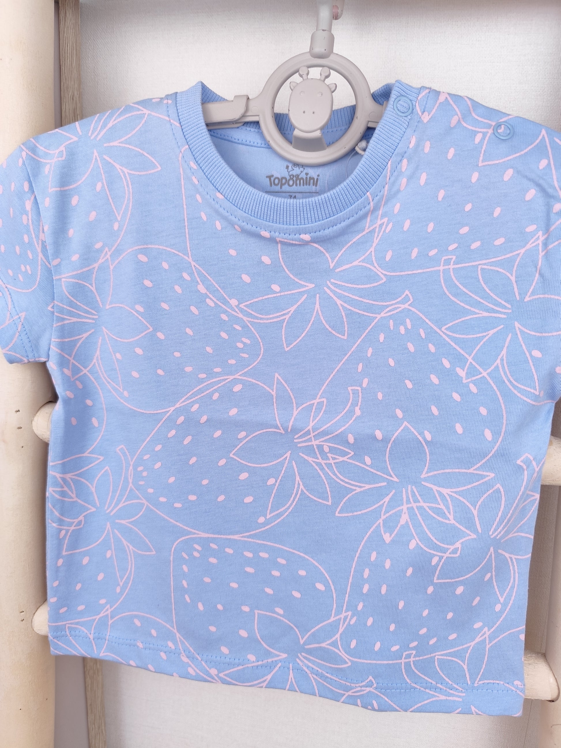 Topomini T-Shirt - Erdbeeren - Größe 74